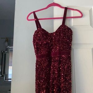 Selling sequin flare leg jumpsuit size 0